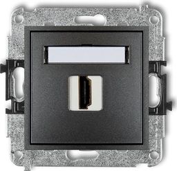  Karlik MINI Gniazdo pojedyncze HDMI grafitowy 11MHDMI-1