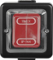  Timex LOFT łącznik pojedynczy IP44 czarny, czerwony ogumowany klawisz (WNT-1J CZA-CZE)