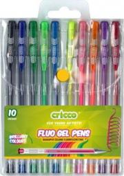  Cricco Długopisy żelowe fluorescencyjne 10 kolorów
