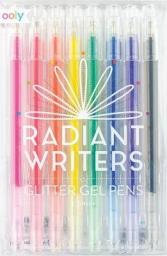  Kolorowe Baloniki Długopisy żelowe z brokatem Radiant Writers 8szt
