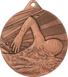  Tryumf Medal 50mm stalowy brązowy - pływanie ME003/B