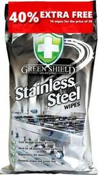 Green Shield Chusteczki nawilżane Green Shield 70 szt. - do stali nierdzewnej i INOX uniwersalny
