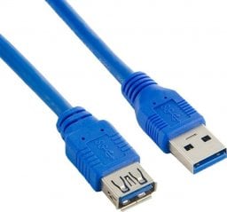 Kabel USB Natec USB-A - USB-A 1.8 m Niebieski (NKA0469)