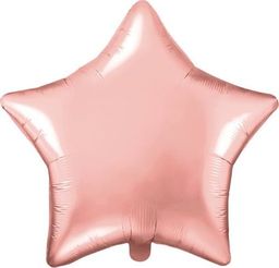  Party Deco Balon foliowy Gwiazdka, różowe złoto, 48 cm uniwersalny