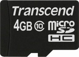 Karta Transcend 133x MicroSDHC 4 GB Class 10  (TS4GUSDC10)