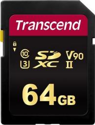 Karta Transcend 700S SDXC 64 GB Class 10 UHS-II/U3 V90 (TS64GSDC700S)