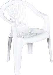  Ołer Garden Plastikowe krzesło Cyrkon, białe