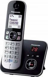 Telefon stacjonarny Panasonic KX-TG6821PDB Czarno-srebrny 