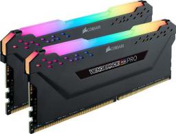 Pamięć Corsair Vengeance RGB PRO, DDR4, 32 GB, 2933MHz, CL16 (CMW32GX4M2Z2933C1)