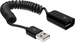 Kabel USB Delock USB-A - USB-A 0.6 m Czarny (83163)