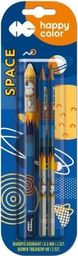  Happy Color Długopis usuwalny + 2 ołówki Space bls HAPPY COLOR