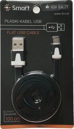 Kabel USB SmartGPS USB-A - microUSB 1 m Czarny