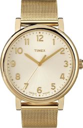 Zegarek Timex damski T2N598 Modern Originals Goldtone Indiglo