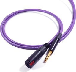 Kabel Melodika Jack 6.3mm  - Jack 6.3mm 1.5m fioletowy
