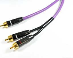 Kabel Melodika RCA (Cinch) - RCA (Cinch) x2 0.5m fioletowy