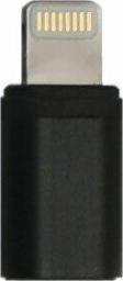 Adapter USB Bury Lightning - microUSB Czarny 