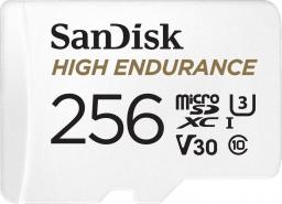 Karta SanDisk High Endurance MicroSDXC 256 GB Class 10 UHS-I/U3 A1 V30 (SDSQQNR-256G-GN6IA)