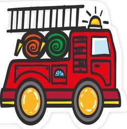  HENRY Karnet wycinany - Wóz strażacki