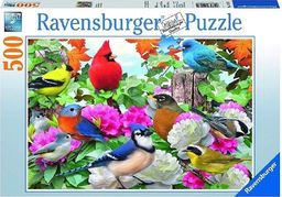  Ravensburger Puzzle 500 Ogrodowe ptaki