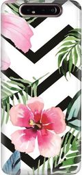  CaseGadget Nakładka do Samsung Galaxy A80/A90 tropikalne kwiaty