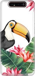  CaseGadget Nakładka do Samsung Galaxy A80/A90 tukan i liście