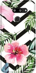  CaseGadget Nakładka do LG G8 Thinq tropikalne kwiaty
