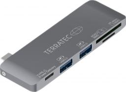 HUB USB TerraTec Connect C7 1x SD 1x USB-C PD 1x microSD  + 2x USB-A 3.0 (283005)