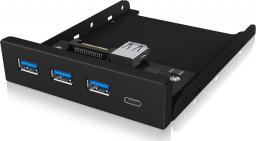  Icy Box Panel przedni 3x USB 3.0 + 1x USB-C (IB-HUB1418-i3)