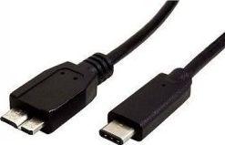 Kabel USB Roline USB-C - micro-B 0.5 m Czarny (JAB-2600429)
