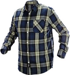  Neo Koszula flanelowa (Koszula flanelowa granatowo-oliwkowo-czarna, rozmiar XXL)