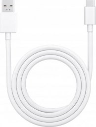 Kabel USB TelForceOne USB-A - USB-C 1 m Biały (AKGAOAKCOPP00001)