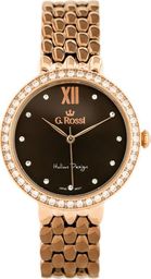 Zegarek Gino Rossi  - 11775B (zg769f) rose gold/brown uniwersalny