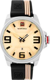 Zegarek Naviforce NAVIFORCE - NF9098 (zn045a) - beige/black uniwersalny