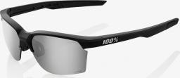  100% Okulary Sportcoupe Matte Black HiPER Silver Mirror Lens