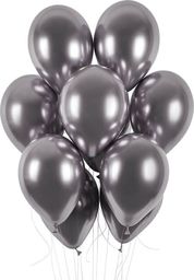 GMR Balony lateksowe shiny grafitowe - 33 cm - 50 szt. uniwersalny