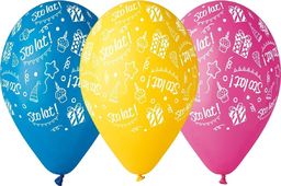  GMR Balony pastelowe mix kolorów Sto Lat - 30 cm - 5 szt. uniwersalny