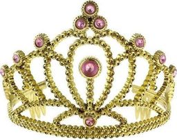  GoDan Tiara diadem złoty z różowymi perłami - 1 szt. uniwersalny
