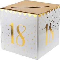  Santex Pudełko na koperty z życzeniami, prezentami na 18-tkę - 1 szt. uniwersalny