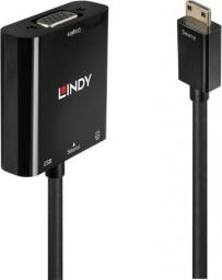 Adapter USB Lindy USB-C - VGA Czarny  (38286)