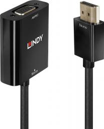 Adapter AV Lindy HDMI - D-Sub (VGA) czarny (38291)