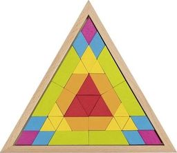  Goki Trójkątne puzzle mozaika - kolory tęczowe uniwersalny