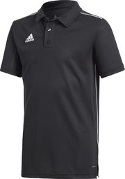  Adidas Koszulka dziecięca Core 18 Polo Junior czarna r. 128cm (CE9038)