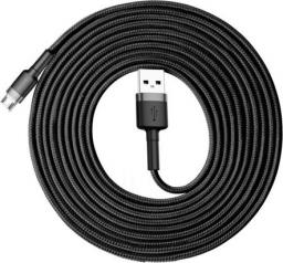 Kabel USB Baseus USB-A - microUSB 3 m Czarno-szary (6953156296374)