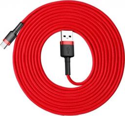 Kabel USB Baseus USB-A - USB-C 3 m Czerwony (CATKLF-U09)