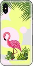  CaseGadget Nakładka do Apple iPhone X/XS flamingi i kwiaty