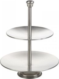 Excellent Housewares Patera stalowa 2 poziomy na ciasto / owoce uniwersalny