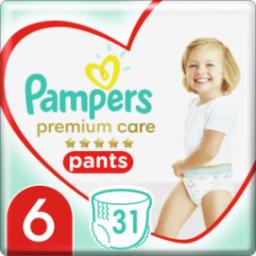Pieluszki Pampers Pants Premium Care 6, 15+ kg, 31 szt.