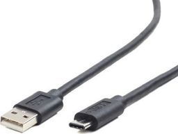 Kabel USB Gembird USB-A - 1 m Czarny (CC-USB2-AMCM-1M)
