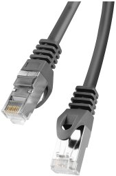Lanberg Patchcord Cat.6, F/UTP, CCA, Fluke Passed, czarny, 3 m (PCF6-10CC-0300-BK)