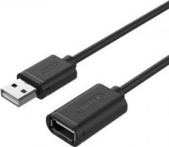 Kabel USB Unitek USB-A - USB-A 0.5 m Czarny (Y-C447GBK)